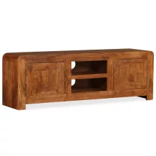   vidaXL tömör fa TV-szekrény mézszínű felülettel 120 x 30 x 40 cm