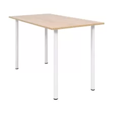   vidaXL tölgyfa/fehér színű étkezőasztal 120 x 60 x 73 cm