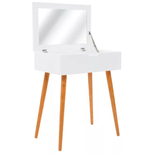 vidaXL MDF öltözőasztal tükörrel 60 x 40 x 75 cm
