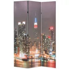 vidaXL éjszakai New York mintás paraván 120 x 170 cm