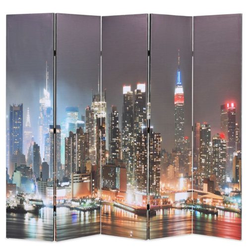 vidaXL éjszakai New York mintás paraván 200 x 170 cm