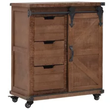   vidaXL barna tömör fenyő tárolószekrény 64 x 33,5 x 75 cm