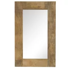 vidaXL tömör mangófa keretű tükör 50 x 80 cm
