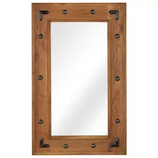 vidaXL tömör akácfa keretű tükör 50 x 80 cm