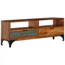  vidaXL tömör újrahasznosított fa TV-szekrény 118 x 35 x 45 cm