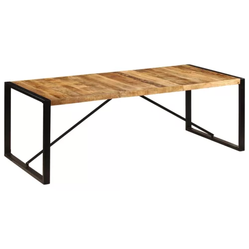 vidaXL tömör mangófa étkezőasztal 220 x 100 x 75 cm