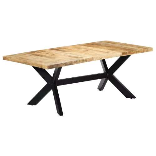 vidaXL tömör mangófa étkezőasztal 200 x 100 x 75 cm