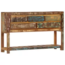   vidaXL tömör újrahasznosított fa tálalószekrény 120 x 30 x 75 cm