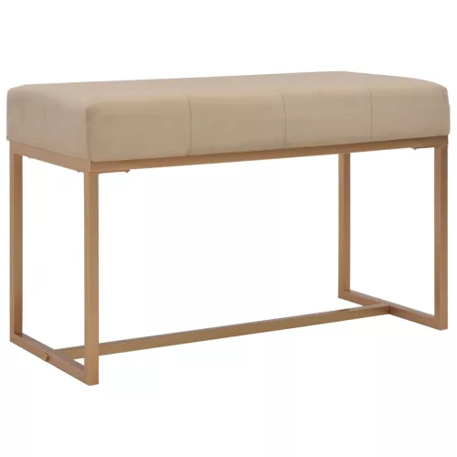 vidaXL bézsszínű bársonypad 80 cm