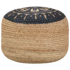 vidaXL kézzel készült kék juta puff 45 x 30 cm