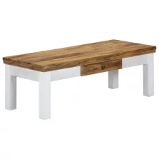 vidaXL tömör mangófa dohányzóasztal 110 x 50 x 40 cm