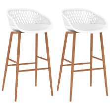 vidaXL 2 db fehér bárszék