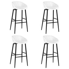 vidaXL 4 db fehér bárszék