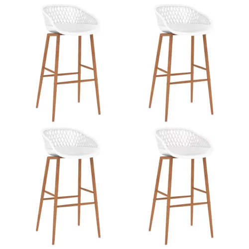 vidaXL 4 db fehér bárszék