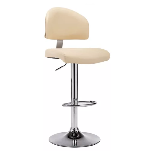 vidaXL krémszínű műbőr bárszék