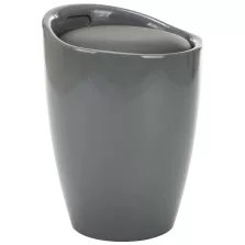 vidaXL szürke műbőr tárolóülőke