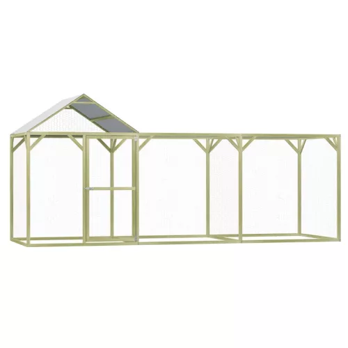 vidaXL impregnált fenyőfa tyúkól 4,5 x 1,5 x 2 m