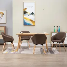 vidaXL 4 db barna szövet étkezőszék