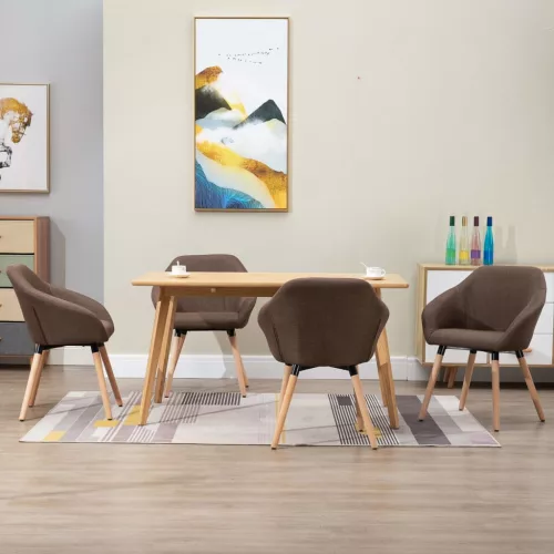 vidaXL 4 db barna szövet étkezőszék