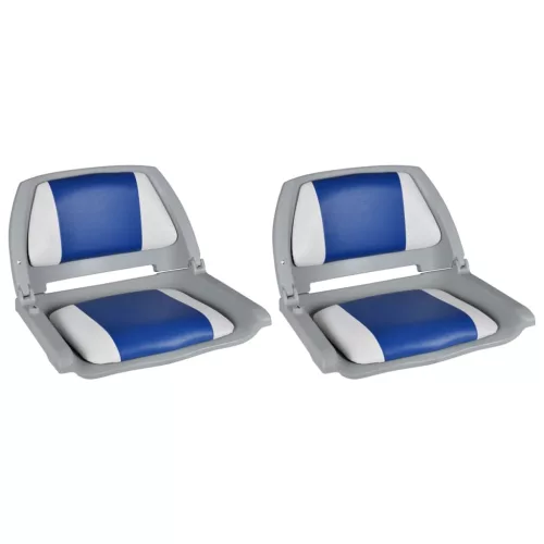 vidaXL 2 db hajóülés lecsukható háttámlával és párnával 41x51x48 cm