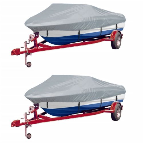vidaXL 2 db szürke hajótakaró ponyva 427-488 x 229 cm