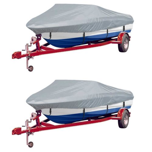 vidaXL 2 db szürke hajótakaró ponyva 610-671 x 254 cm