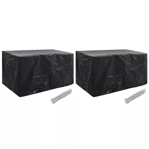 vidaXL 2 db kerti bútor huzat 8 fűzőlyukkal 180 x 70 x 90 cm