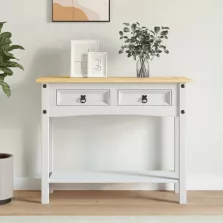   vidaXL fehér Corona-stílusú mexikói fenyő tálalóasztal 90x34,5x73 cm