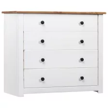 vidaXL fehér Panama fenyőfa kisszekrény 80 x 40 x 73 cm