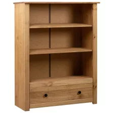   vidaXL panama stílusú tömör fenyőfa könyvespolc 80 x 35 x 110 cm