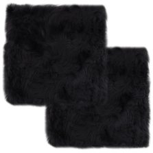   vidaXL 2 db sötétszürke valódi báránybőr székpárna 40 x 40 cm