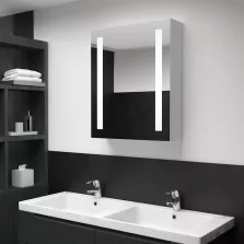   vidaXL tükrös fürdőszobaszekrény LED világítással 50 x 13 x 70 cm