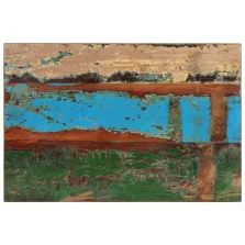   vidaXL négyszögű tömör újrahasznosított fa asztallap 60x90 cm 25-27 mm