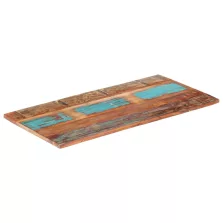   vidaXL négyszögű tömör újrahasznosított fa asztallap 60x140cm 25-27 mm