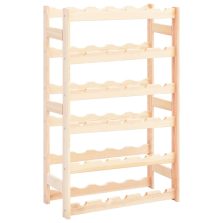 vidaXL fenyőfa bortartó állvány 30 palackhoz