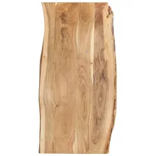 vidaXL tömör akácfa asztallap 118 x (50-60) x 2,5 cm