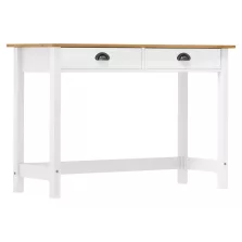   vidaXL Hill 2 fiókos tömör fenyőfa tálalóasztal 110 x 45 x 74 cm
