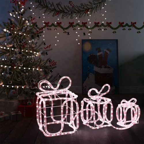 vidaXL karácsonyi díszdobozok 180 LED-del bel- és kültérre