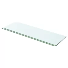 vidaXL 2 db átlátszó üveg paneles polc 60 x 15 cm