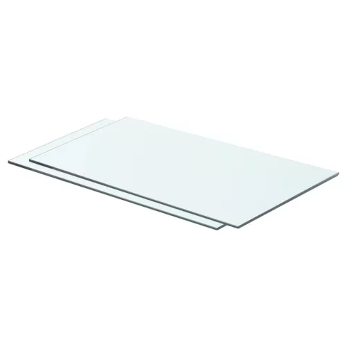 vidaXL 2 db átlátszó üveg paneles polc 60 x 30 cm