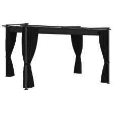 vidaXL antracitszürke pavilon 4 x 3 m