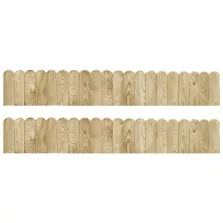 vidaXL 2 db impregnált fenyőfa bordűrtekercs 120 cm