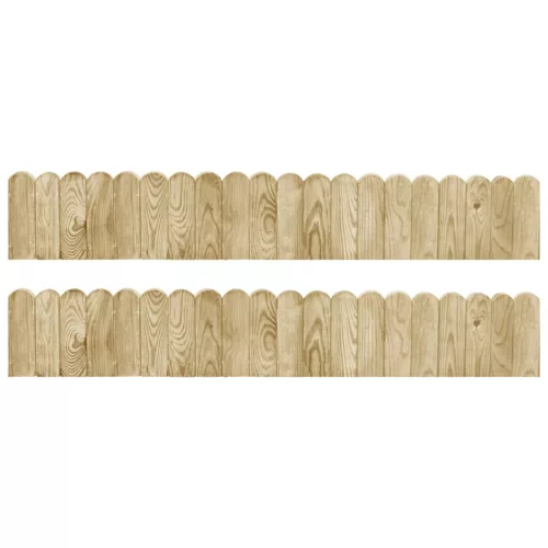 vidaXL 2 db impregnált fenyőfa bordűrtekercs 120 cm