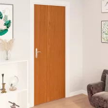   vidaXL 4 db világos tölgyszínű öntapadó PVC ajtófólia 210 x 90 cm