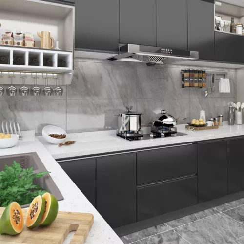 vidaXL 2 db fekete öntapadó PVC ajtófólia 500 x 90 cm