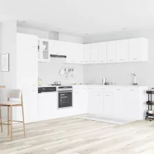   vidaXL Lyon 14 részes fehér forgácslap konyhai szekrénygarnitúra