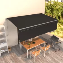   vidaXL antracitszürke automata redőnyös napellenző 5 x 3 m