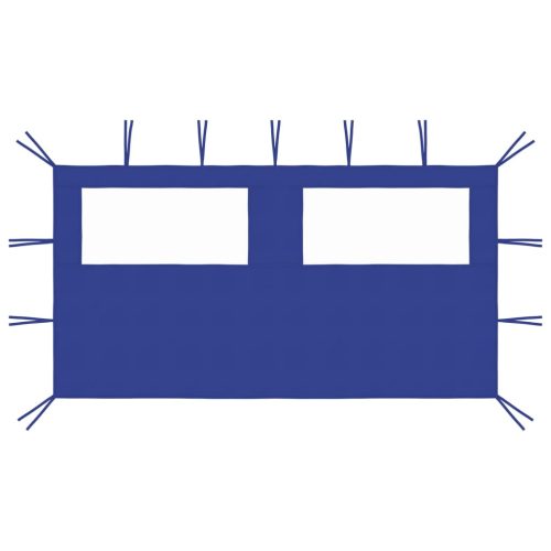 vidaXL kék ablakos pavilonfal 4 x 2 m