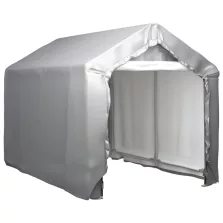 vidaXL szürke acél tárolósátor 180 x 300 cm