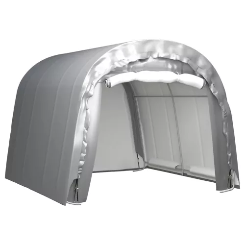 vidaXL szürke acél tárolósátor 300x300 cm